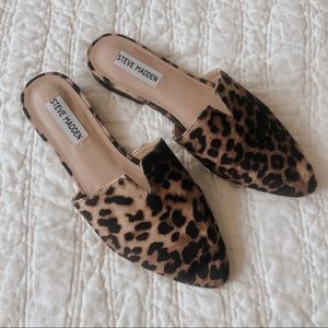 Steve Madden Leopard Print Mules